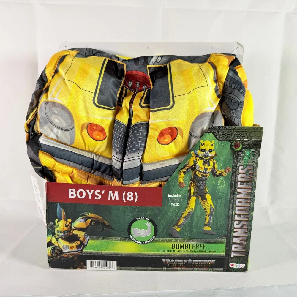 Transformers Rise of the Beasts Bumblebee Muscle Costume Size M 8 NIB